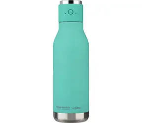 Asobu Kabellose doppelwandige Lautsprecherflasche, Blaugrün, 0,5 l / Flasche mit kabellosem Lautsprecher / Edelstahl