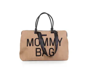 Childhome Wickeltasche Mommy Bag Raffia Look / 55 x 30 x 40 cm / Tragkraft 5 kg