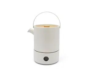 Bredemeijer Umea Teekanne mit Heizung weiß / 1,2 l / Keramik