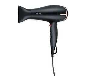 BEURER HC 60 schwarz / Haartrockner / 1400 W / 2 Geschwindigkeiten / 3 Temperaturen / Diffusor