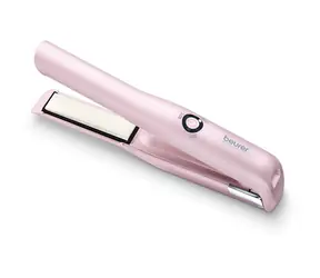 BEURER HS 20 pink / Akku-Haarglätter / bis 200°C / schnelles Aufheizen / Akku / 