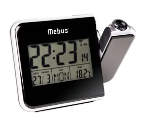 Mebus 42425 - Funkwecker mit Projektor 