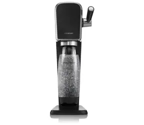 SodaStream Art schwarz / Wassersprudler / BPA-frei / 1x 1 L Flasche / 1x CO2-Gas