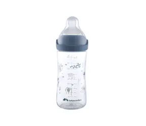 BEBECONFORT Emotion Physio Säuglingsflasche 270 ml 0-12 Monate+ Blau