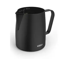 Xavax Barista Milchkännchen 350 ml schwarz / Edelstahl 