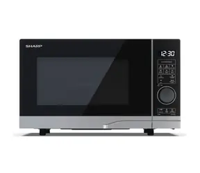 Sharp YC-PG204AE-S silber / Mikrowelle / Grill / 700W / 20L 