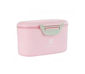 KikkaBoo Behälter für Milchpulver mit Messbecher 130 g Pink