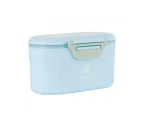 KikkaBoo Behälter für Milchpulver mit Messbecher 130 g Blau