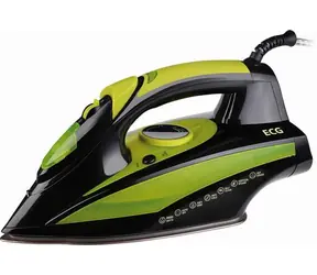ECG NZ 280 Auto-Off grün-schwarz / Dampfbügeleisen mit eloxierter Oberfläche / 2600W / 320 ml / 30g-Min 