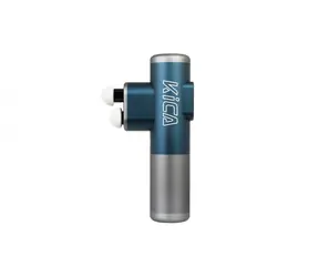 KiCA Pro Massagepistole blau / 2 Massageköpfe / 3 Modi / 3 austauschbare Köpfe / USB-C 