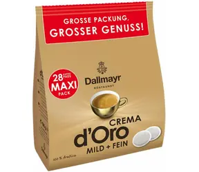 Dallmayr Crema d Oro Mild & Fein Intensa Pods Senseo 28 Stück / Pods Senseo / 100% Arabica