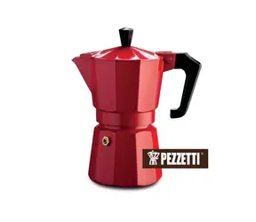 Pezzetti ItalExpress Mokkakanne für 6 Tassen rot / 300 ml / Restposten