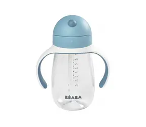 Beaba Becher mit Strohhalm 300 ml Windy Blue