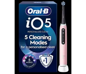 Oral-B iO Series 5 rosa / Elektrische Zahnbürste / magnetisches iO / 5 Modi / AI  
