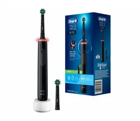 Oral-B Pro 3 3000 Cross Action schwarz / Elektrische Zahnbürste / oszillierend / 3 Modi / Timer 