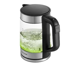 Concept RK4067 silber / Wasserkocher / 2200 W / 1,7 l / Glas und Edelstahl 