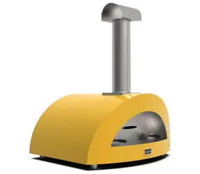 Alfa Forni Moderno 5 gelb / Pizzaofen / 500 °C / 100 x 70 cm / Holzbefeuerung 
