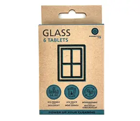 Powerton Eco Reinigungstabletten - Fenster & Glas 6 Stk