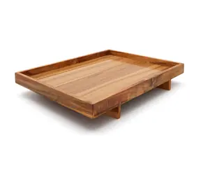 Bredemeijer Wazuka Serviertablett braun / 400 x 300 x 62 mm / Akazie