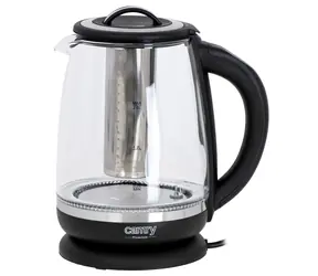 Camry CR 1290 schwarz / Schnellkochtopf / 2200 W / 2,0 l / Glas 