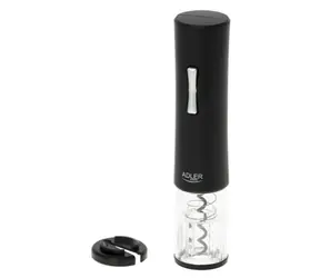 Adler AD 4490 schwarz / batteriebetriebener Weinöffner / LED-Licht / 4X AA