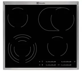 Electrolux EHF46547XK silber / Glaskeramik-Kochfeld / 7100W / 4 Platten