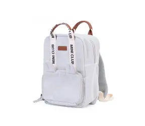 Childhome Kinderrucksack Mini Club Signature Off White / Maße: 32 x 23 x 10 cm