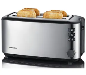 Severin AT 2509 silber / Toaster / 1400W / 2 Schlitze