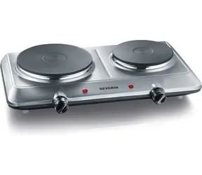 Severin DK 1014 silber / Herd / 2500W / 2 Platten