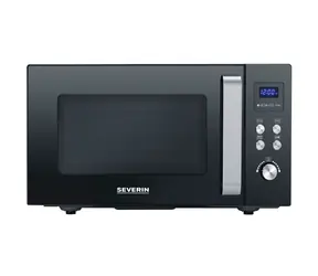 Severin MW 7763 schwarz / Mikrowelle / 1000W / 25l / Grill / 9 Programme