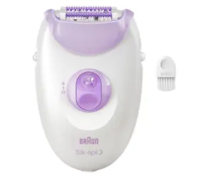 Braun SE3-000 Silk épil 3 lila / Epilierer / 20 Pinzetten