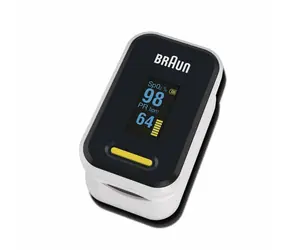 Braun 1 YK-81CEU / Pulsoximeter / OLED-Display / 2x AAA-Batterien 