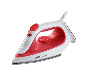 Braun TexStyle 1 SI1019RD rot / Dampfbügeleisen / 1900 W / schnelles Aufheizen