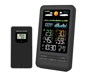 Solight TE87 Wetterstation / Farb-LCD / Innen-/Außentemperatur und Luftfeuchtigkeit / Druck / RCC