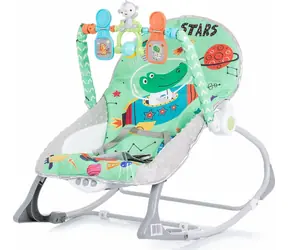CHIPOLINO Babybett vibrierend 2 in 1 Baby Spa Grün / von 0 - 36 Monaten / Schaukel 9 kg / Stuhl 18 kg