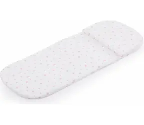 CHIPOLINO Kinderwagenmatratze mit rosa Sternen