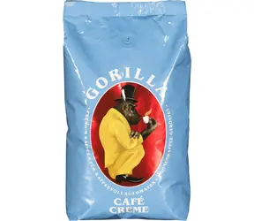 Joerges Gorilla Cafe Creme blau 1 kg Kaffeebohnen / Kaffeebohnen / 100 % Arabica / Vakuumverpackung 