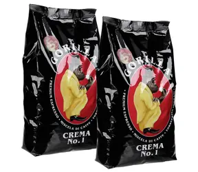 Joerges Gorilla Crema No.1 2 kg Bohnenset / Kaffeebohnen / 100 % Arabica / Vakuumverpackung 
