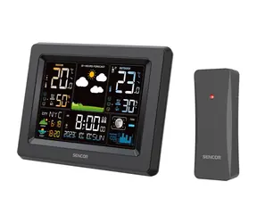 Sencor SWS 4500 Wetterstation schwarz / Farb-LCD / Funksensor