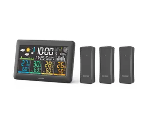 Sencor SWS 6300 Wetterstation schwarz / Farb-LCD / 3x Funksensor