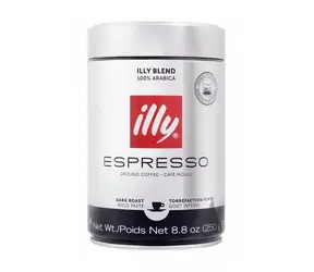Illy Espresso INTENSO 250 g / Gemahlener Kaffee / 100 % Arabica / Dose 