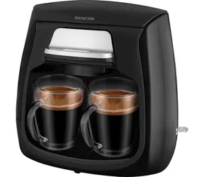 Sencor SCE 2100BK schwarz / Filterkaffeemaschine / 500 W / 2 Tassen