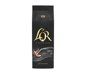 L'OR Espresso Onyx 500 g / Kaffeebohnen / Mischung aus Arabica und Robusta 