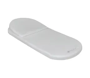 KikkaBoo Memory Foam Kinderwagenmatratze mit Kissen 75x30 cm Airknit Grau