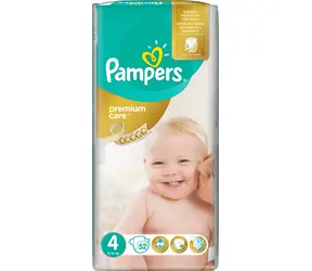 Pampers Premium Care 9-14 kg (52 Stk.) / Windeln / Größe 4 (9-14 kg)
