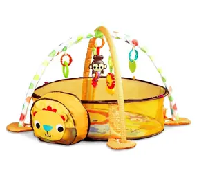 ECOTOYS Spieldecke mit Laufgitter Löwe / ab Geburt
