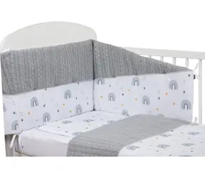 BUBABA Rainbow 6-teiliges Kinderbettset