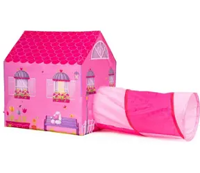 ECOTOYS Kinderspielzelt mit Tunnelhaus