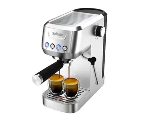 Salente Coffio silber / Hebelkaffeemaschine / 1350W / 1,3 l / 20 bar