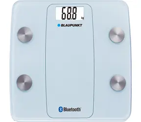 Blaupunkt BSM711BT blau / Personenwaage / Tragkraft 180 kg / Speicher für mehrere Benutzer / Fettüberwachung / 2x AAA